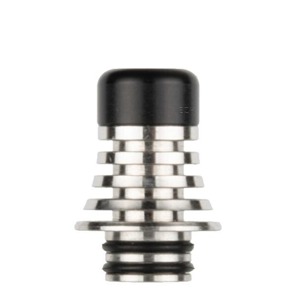 Reewape Slim 510 Drip Tip - SS Heatsink silber-schwarz Farbe