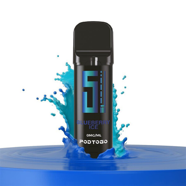 5EL PodToGo Pods Black Edition | Prefilled u. Wiederbefüllbar | 2ml 0 mg/ml Blueberry Ice