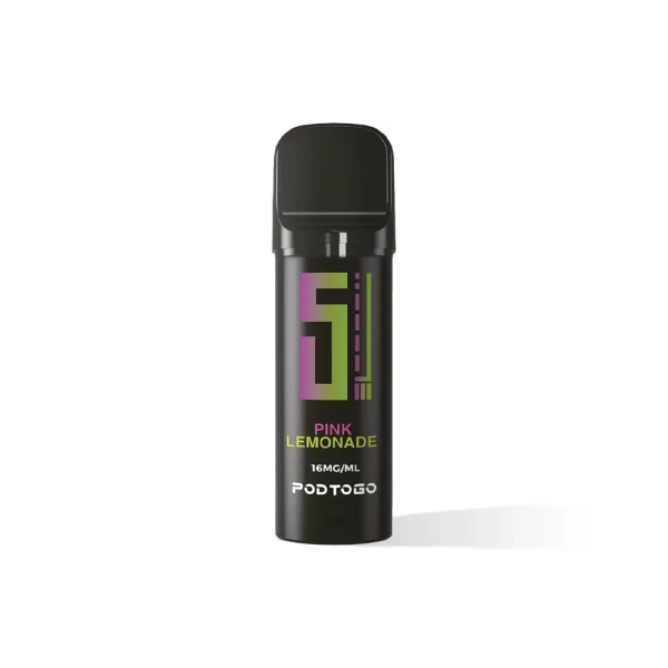 5EL PodToGo Pods Black Edition | Prefilled u. Wiederbefüllbar | 2ml 16 mg/ml Pink