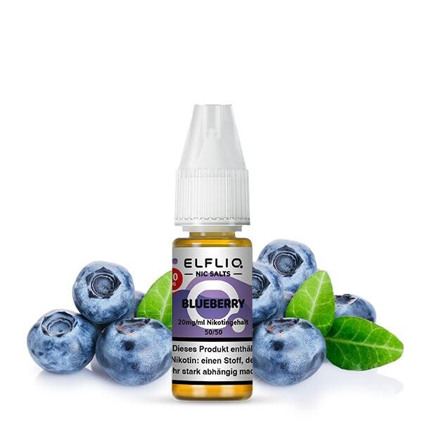 ELFBAR ELFLIQ Blueberry Nikotinsalz Liquid 10 ml 10mg Nikotinmenge