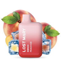 Lost Mary BM600 CP Einweg E-Zigarette - Peach Ice 20mg Nikotinmenge