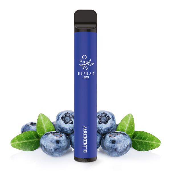Elfbar 600 Einweg E-Zigarette - Blueberry 0mg Nikotinmenge