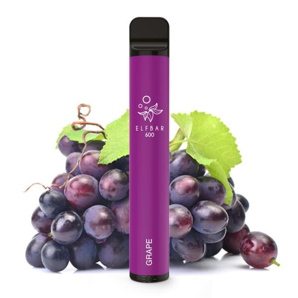 Elfbar 600 Einweg E-Zigarette - Grape 0mg Nikotinmenge