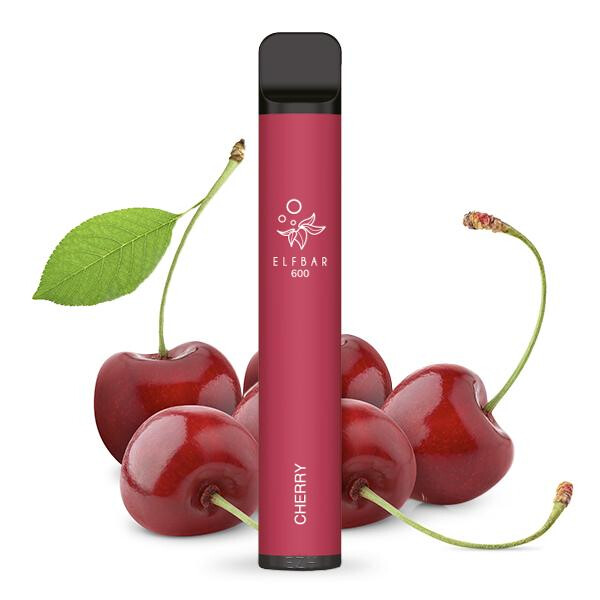 Elfbar 600 Einweg E-Zigarette - Cherry 0mg Nikotinmenge