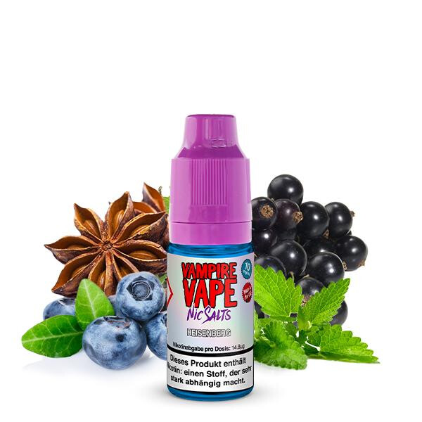 VAMPIRE VAPE Heisenberg Nikotinsalz Liquid 10 ml 20mg Nikotinmenge