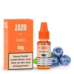ZAZO Classics Blueberry Liquid 10ml 4mg Nikotinmenge
