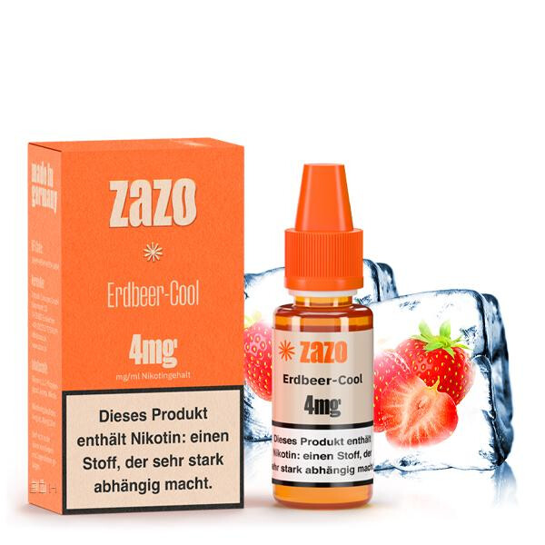 ZAZO Classics Erdbeer-Cool Liquid 10ml 12mg Nikotinmenge