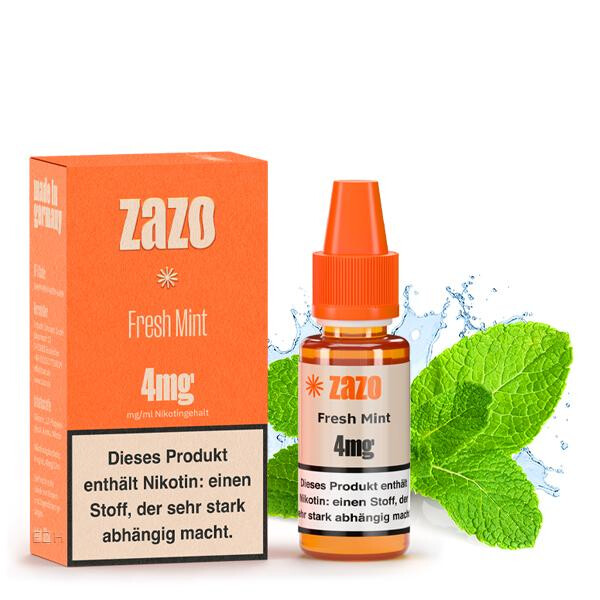 ZAZO Classics Fresh Mint Liquid 10ml 12mg Nikotinmenge