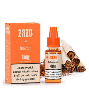 ZAZO Classics Tobacco 3 Liquid 10ml 8mg Nikotinmenge