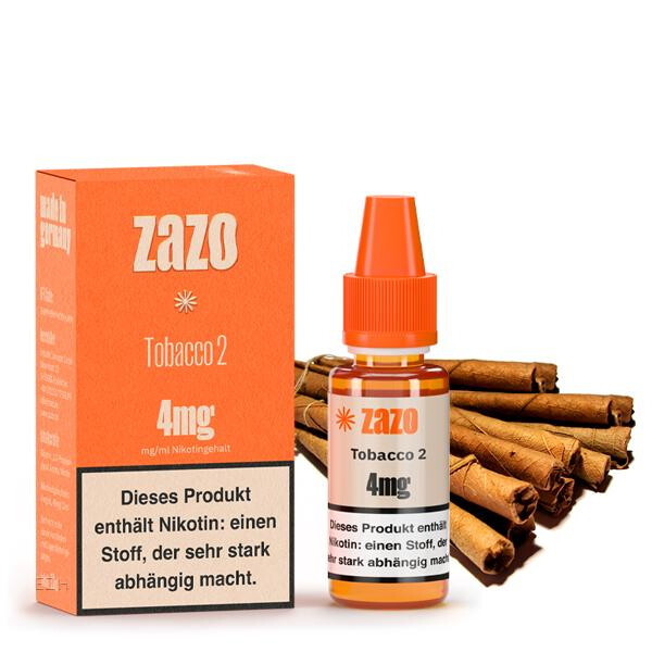 ZAZO Classics Tobacco 2 Liquid 10ml 12mg Nikotinmenge