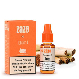 ZAZO Classics Tobacco 4 Liquid 10ml 12mg Nikotinmenge