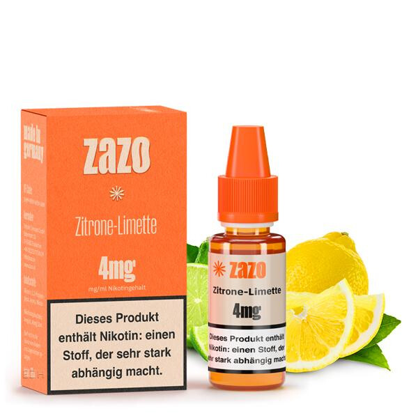 ZAZO Classics Zitrone-Limette Liquid 10ml 12mg Nikotinmenge