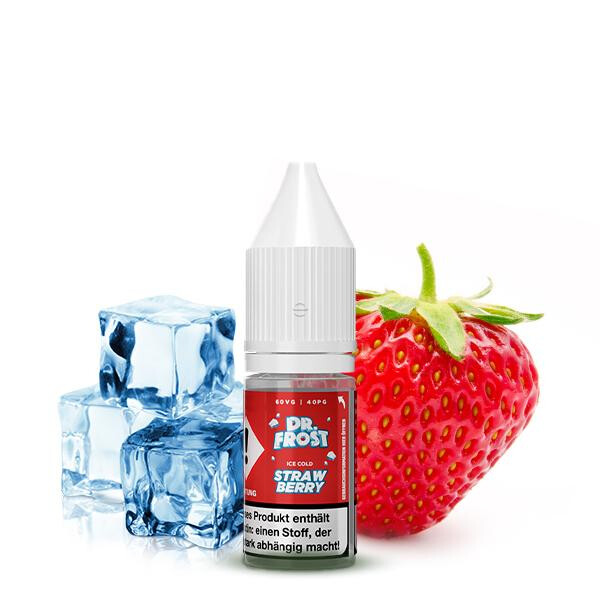 DR. FROST Ice Cold Strawberry Nikotinsalz Liquid 10 ml 20mg Nikotinmenge