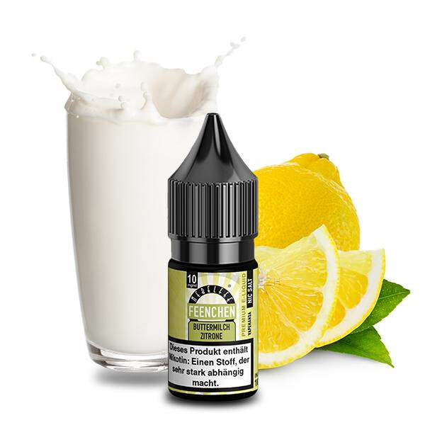 NEBELFEE Buttermilch Zitrone Feenchen Nikotinsalz Liquid 10ml 20mg Nikotinmenge