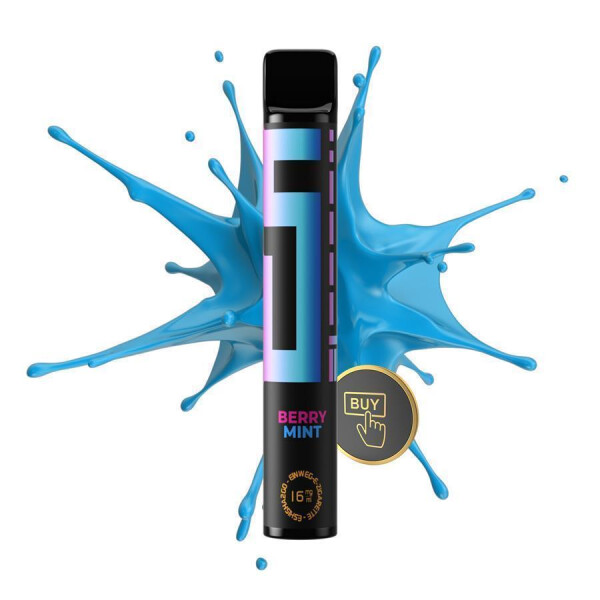 5EL- Einweg E-Zigaretten | bis zu 600 Puffs | 400mAh | 11 Sorten 0 mg/ml Berry Mint