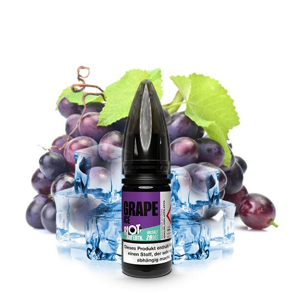 RIOT SQUAD BAR EDITION Grape Ice Nikotinsalz Liquid 10 ml 20mg Nikotinmenge