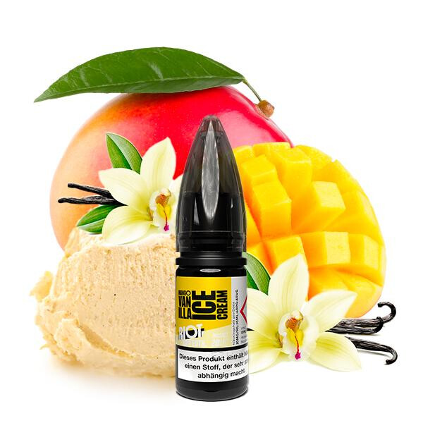 RIOT SQUAD BAR EDITION Mango Vanilla Ice Cream Nikotinsalz Liquid 10 ml 20mg Nikotinmenge