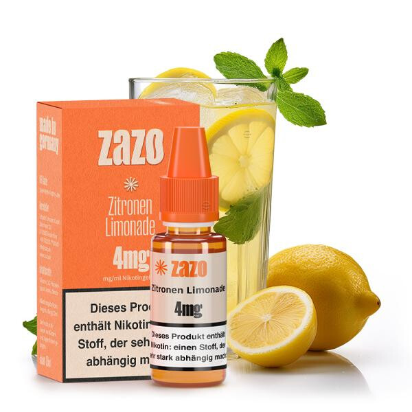 ZAZO Neo Zitronen-Limonade Liquid 10ml 8mg Nikotinmenge
