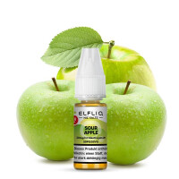 ELFBAR ELFLIQ Sour Apple Nikotinsalz Liquid 10 ml 10mg Nikotinmenge