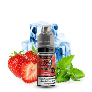 BIG BOTTLE Fresh Strawberry Nikotinsalz Liquid 10 ml 10mg...