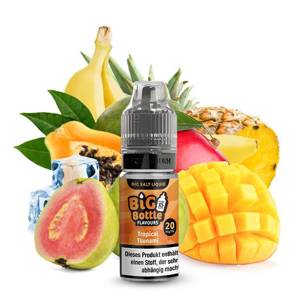 BIG BOTTLE Tropical Tsunami Nikotinsalz Liquid 10 ml 10mg Nikotinmenge
