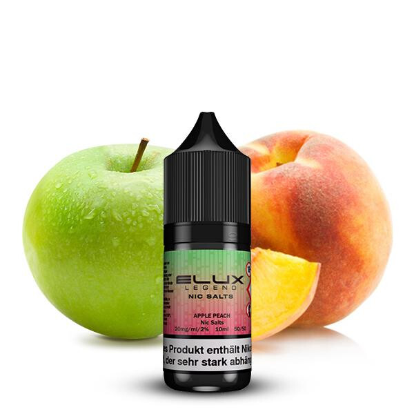 ELUX Apple Peach Nikotinsalz Liquid 10 ml 10mg Nikotinmenge