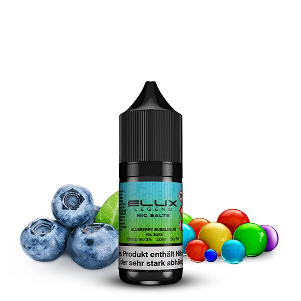 ELUX Blueberry Bubblegum Nikotinsalz Liquid 10 ml 10mg Nikotinmenge