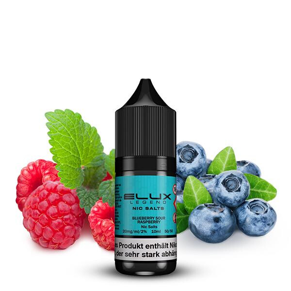 ELUX Blueberry Sour Raspberry Nikotinsalz Liquid 10 ml 20mg Nikotinmenge