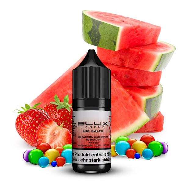 ELUX Strawberry Watermelon Bubblegum Nikotinsalz Liquid 10 ml 20mg Nikotinmenge