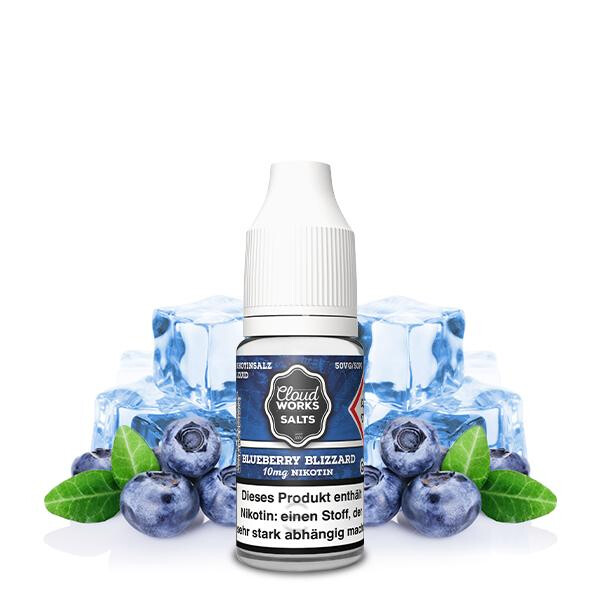 CLOUDWORKS Blueberry Blizzard Nikotinsalz Liquid 10ml 10mg Nikotinmenge