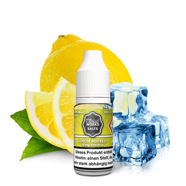 CLOUDWORKS Lemon Squeezy Nikotinsalz Liquid 10ml 10mg Nikotinmenge