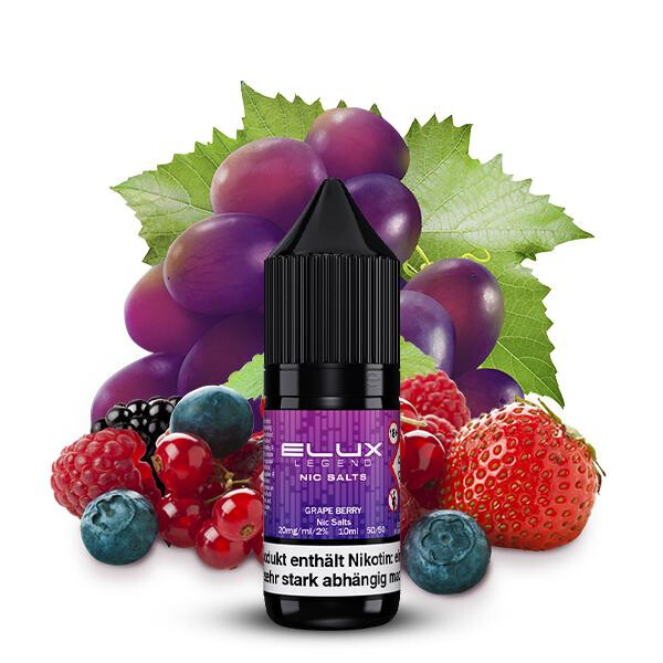 ELUX Grape Berry Nikotinsalz Liquid 10 ml 20mg Nikotinmenge