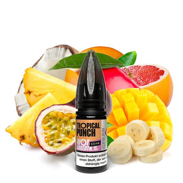 RIOT SQUAD BAR EDITION Tropical Punch Nikotinsalz Liquid 10 ml 10mg Nikotinmenge