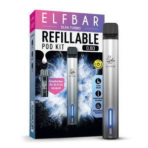 Elfbar Elfa Turbo Refillable Pod Kit aurora-black Farbe