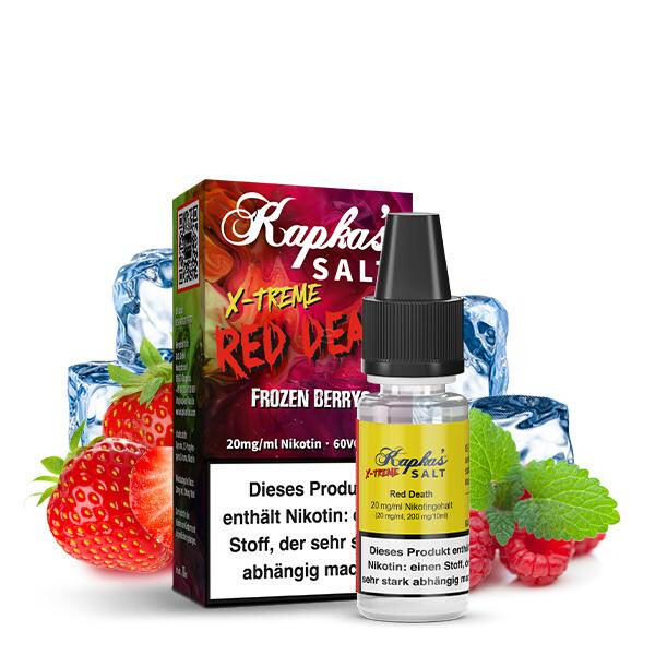 KAPKAS FLAVA Red Death Xtreme Nikotinsalz Liquid 10 ml 10mg Nikotinmenge