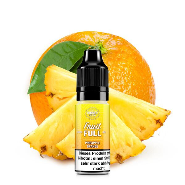 DINNER LADY FRUIT FULL Pineapple Orange Nikotinsalz Liquid 10 ml 20mg Nikotinmenge