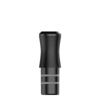2x KIWI PC/ Silikon Drip Tip schwarz Farbe