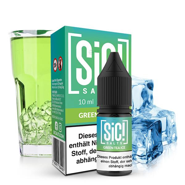 SIC! Green Tea Ice Nikotinsalz Liquid 10 ml 20mg Nikotinmenge