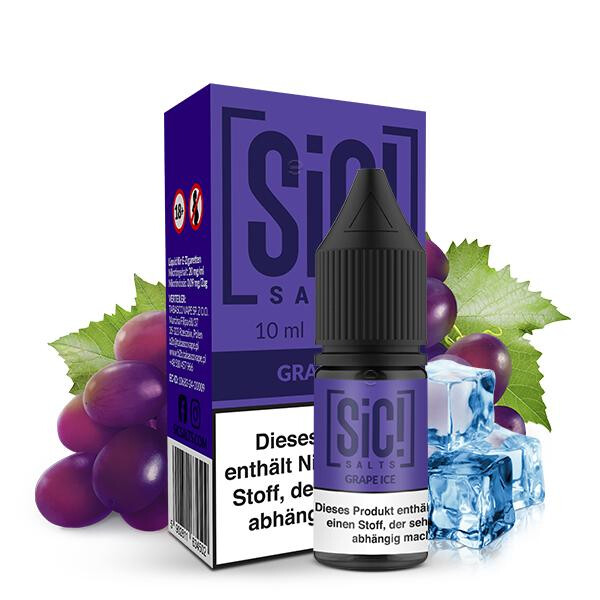 SIC! Grape Ice Nikotinsalz Liquid 10 ml 10mg Nikotinmenge