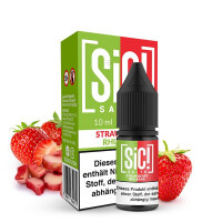SIC! Strawberry Rhubarb Nikotinsalz Liquid 10 ml 20mg Nikotinmenge