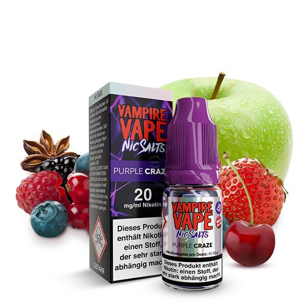 VAMPIRE VAPE Purple Craze Nikotinsalz Liquid 10 ml 10mg Nikotinmenge