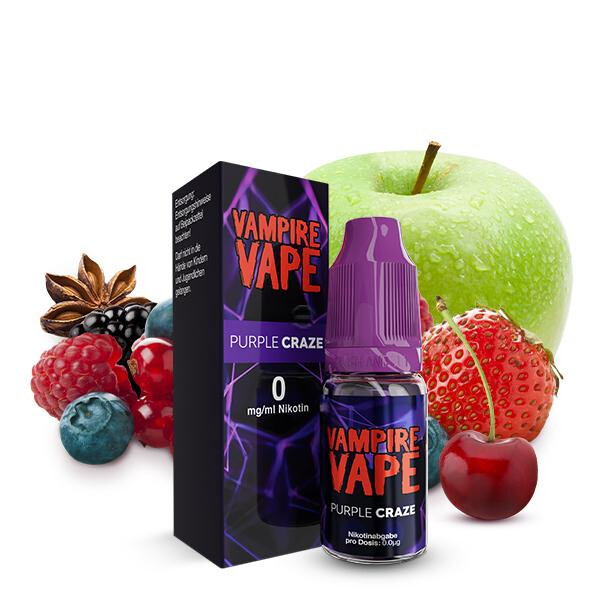 VAMPIRE VAPE Purple Craze Liquid 10ml 0mg Nikotinmenge