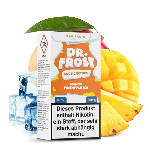 DR. FROST Arctic Edition Mango Pineapple Ice Nikotinsalz Liquid 10 ml 10mg Nikotinmenge