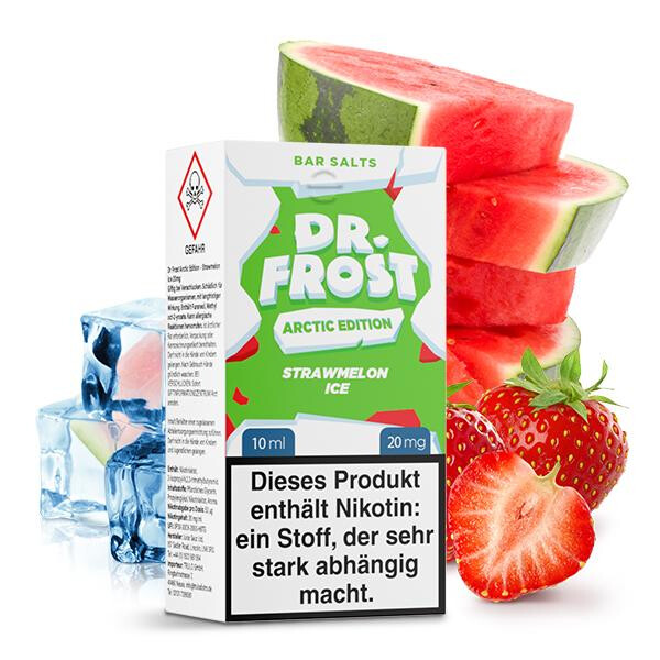 DR. FROST Arctic Edition Strawmelon Ice Nikotinsalz Liquid 10 ml 10mg Nikotinmenge
