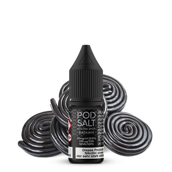 POD SALT CORE Black Jack Nikotinsalz Liquid 10 ml 20mg Nikotinmenge