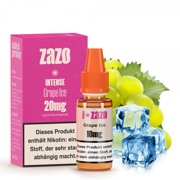 ZAZO INTENSE Grape Ice Nikotinsalz Liquid 10mg Nikotinmenge