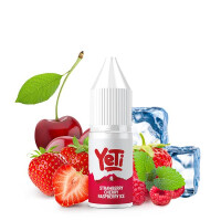 YETI SUMMIT Strawberry Cherry Raspberry Ice Nikotinsalz Liquid 10 ml 10mg Nikotinmenge