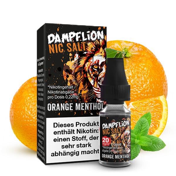 DAMPFLION INTENSE Orange Menthol Nikotinsalz Liquid 10ml 10mg Nikotinmenge