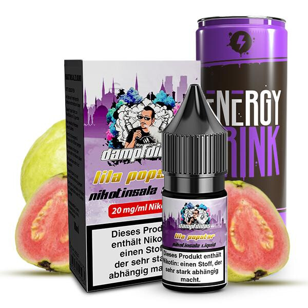 DAMPFDIDAS Lila Popstar Nikotinsalz Liquid 10 ml 20mg Nikotinmenge