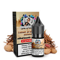 DAMPFDIDAS Tabak Erdnuss Deluxe Nikotinsalz Liquid 10 ml 10mg Nikotinmenge